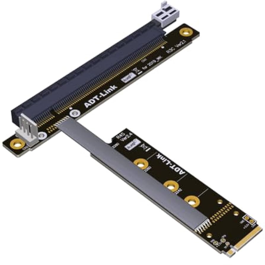 PC周辺機器 ADT LINK M.2 NGFF NVMe Key M 50cm Amazon.com: ADT-Link M.2 NGFF NVMe Key M Extender Cable to